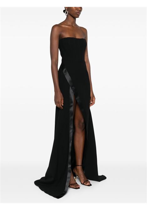 Black front-slit nefertiti dress The New Arrivals Ilkyaz Ozel - women THE NEW ARRIVALS ILKYAZ OZEL | NA00303440425